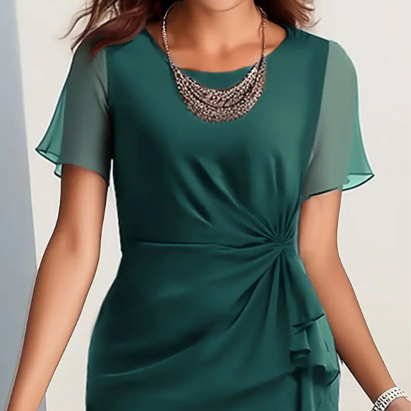 📢📢60% OFF!!⏰Elegant Fashion Solid Color Dress